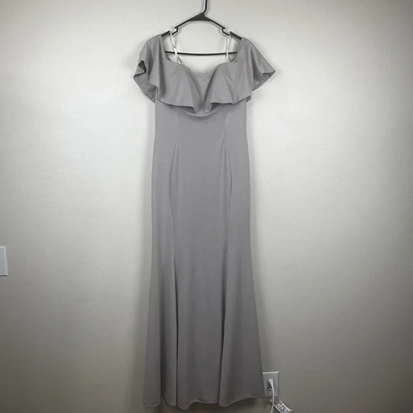 ed young formal dresses Ed Young | Dresses | Ed Young Off Shoulder Ruffle Bodice Formal Long Dress